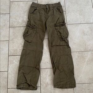H&M Divided Olive Green Wide Leg Cargos